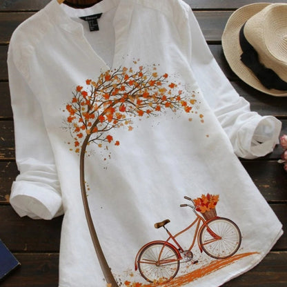 Summer Online Hot Sexy Print Loose Women's Wear Shirt For Women