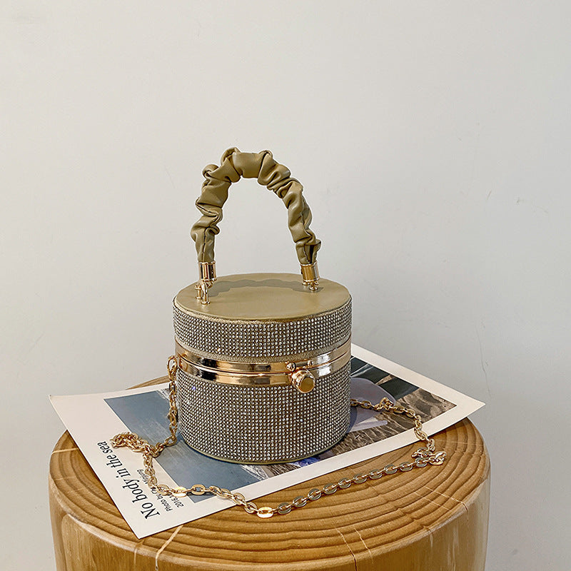 New Versatile Pleated Chain Women's Shoulder Bag