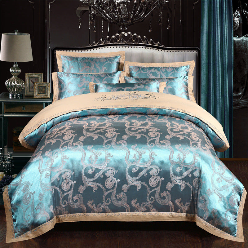 European Jacquard Cotton Embroidery Quilt Cover