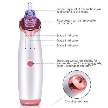 Electric Blackhead Vacuum Suction Cleaner