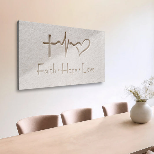 Faith, Hope, Love Faith Wall Art IV