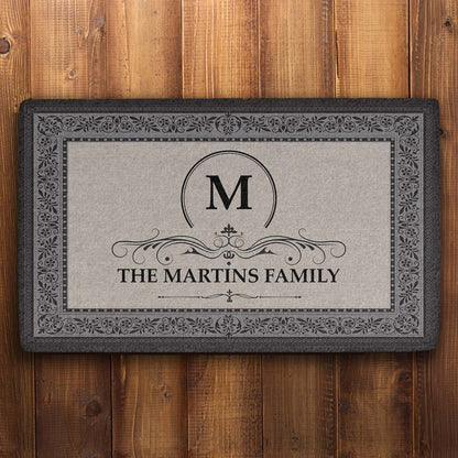 Personalized Elegant Monogram Doormats