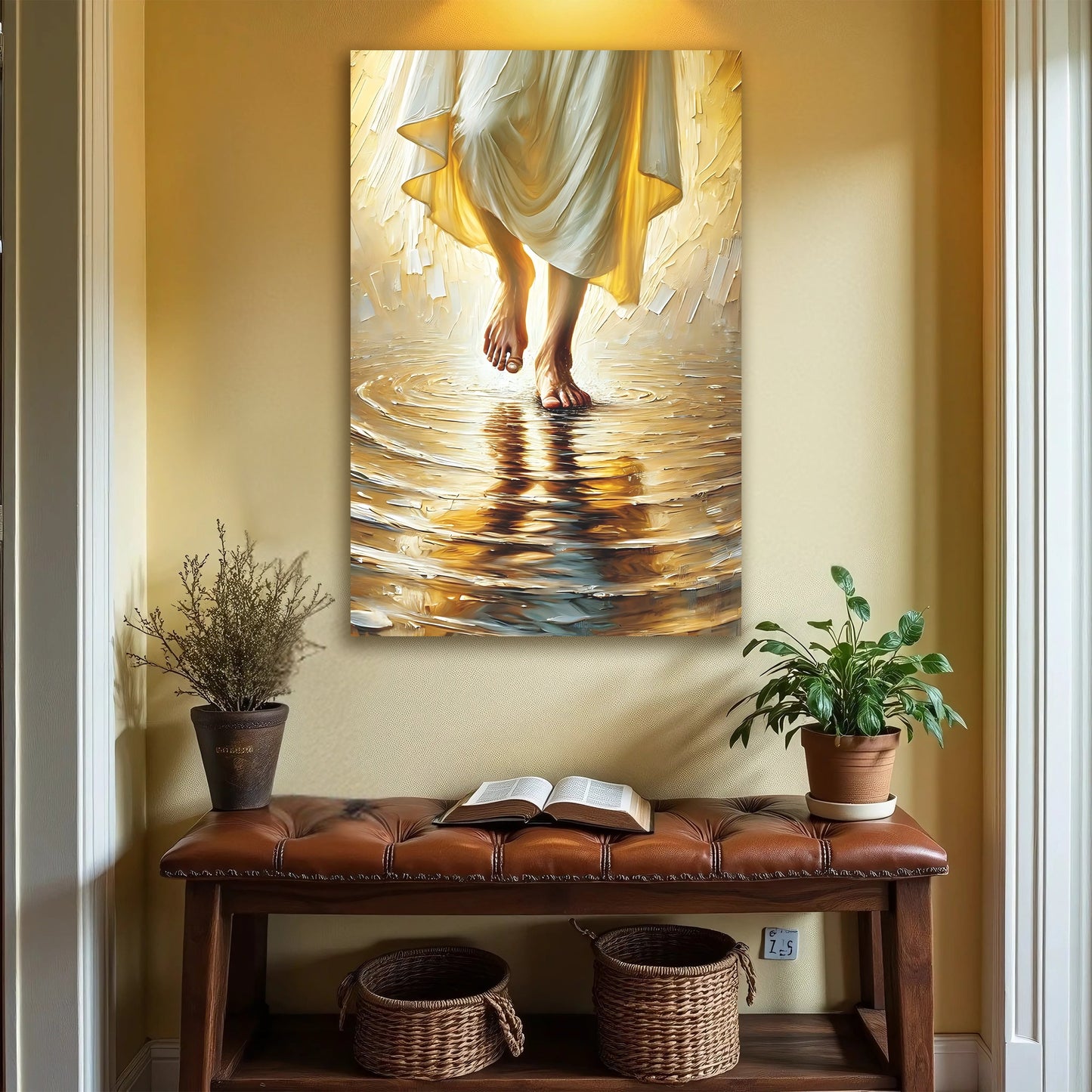 Jesus Christ Walking On Water Faith Wall Art