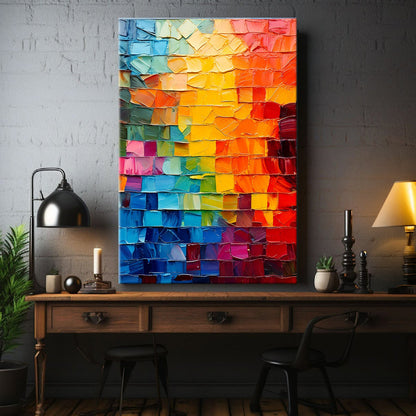Spectrum Mosaic Impasto Wall Art