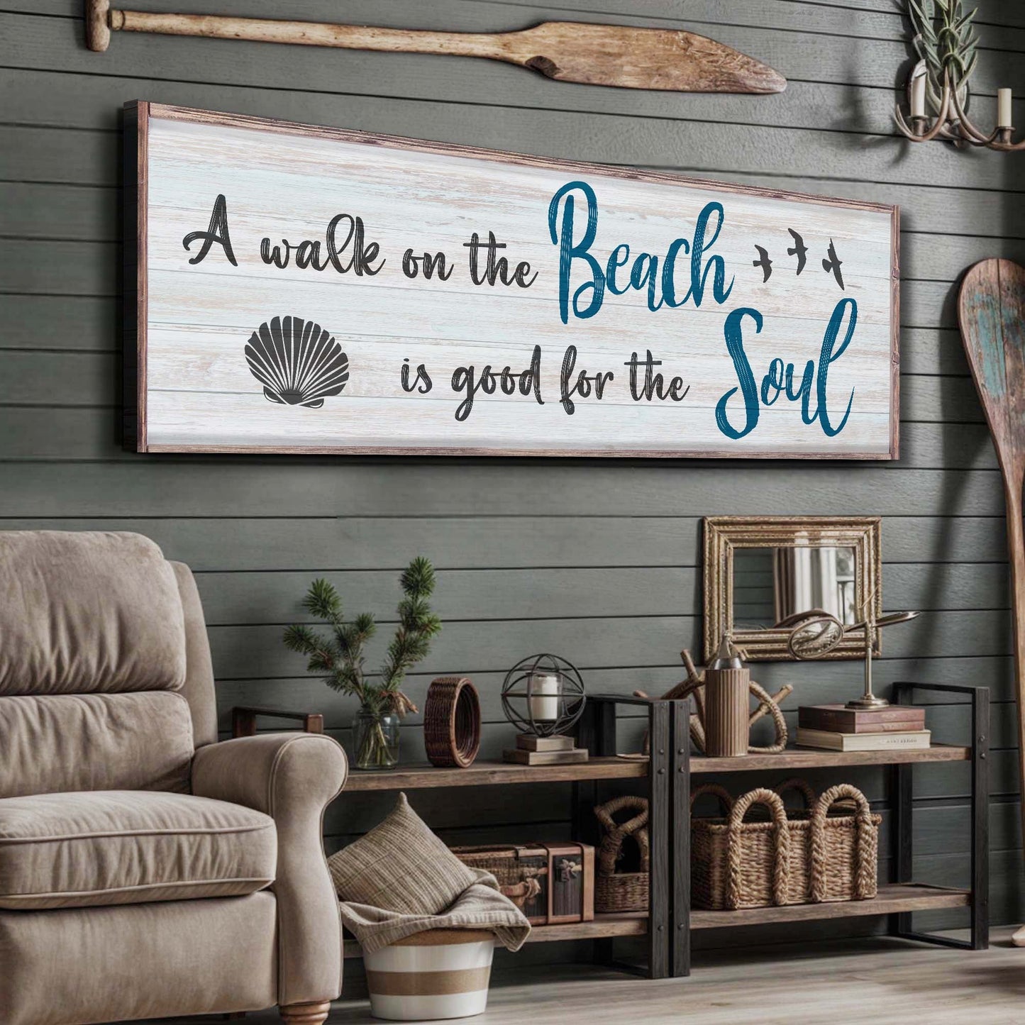 A Walk On The Beach Is Good For The Soul Sign II