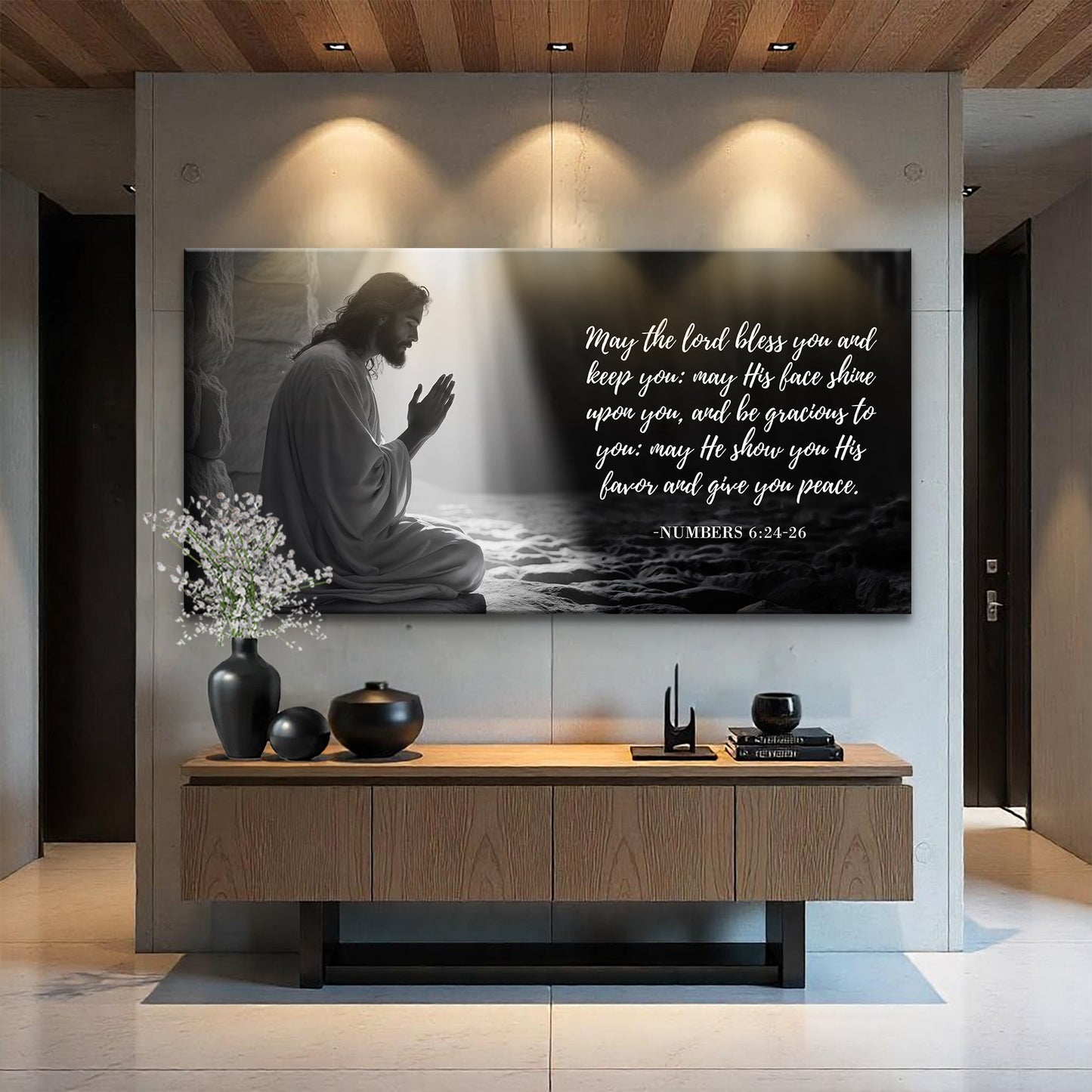 Numbers 6:24-26 - May The Lord Bless You Faith Sign