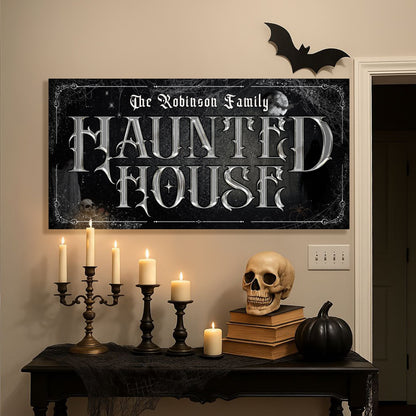 Personalized Haunted House Halloween Sign III