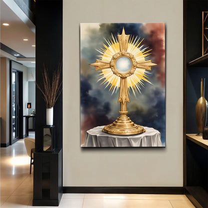 Holy Eucharist in Monstrance Faith Wall Art