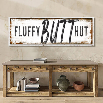 Fluffy Butt Hut Chicken Coop Sign