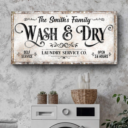 Personalized Laundry Service Sign II