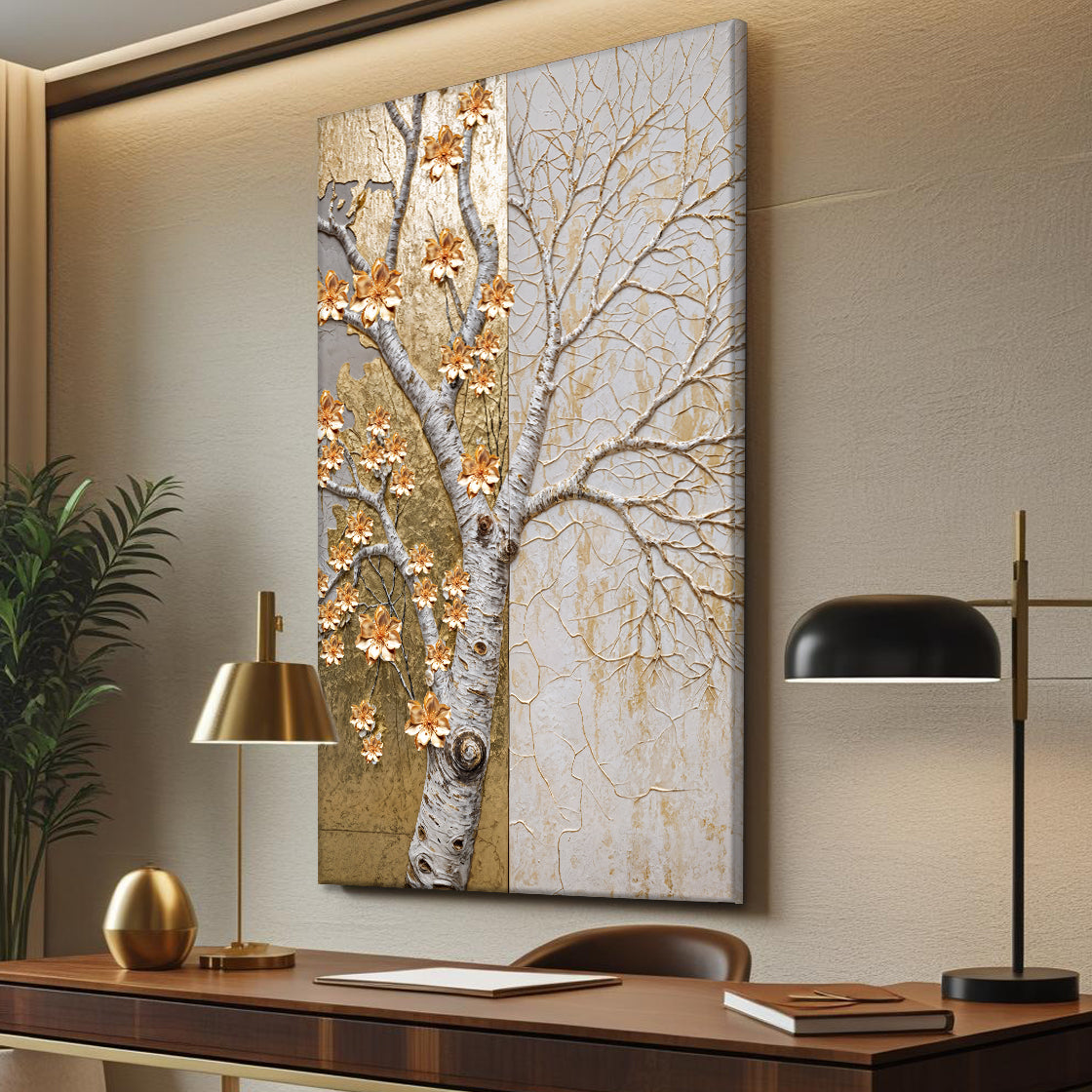 Ivory Seasons Impasto Wall Art