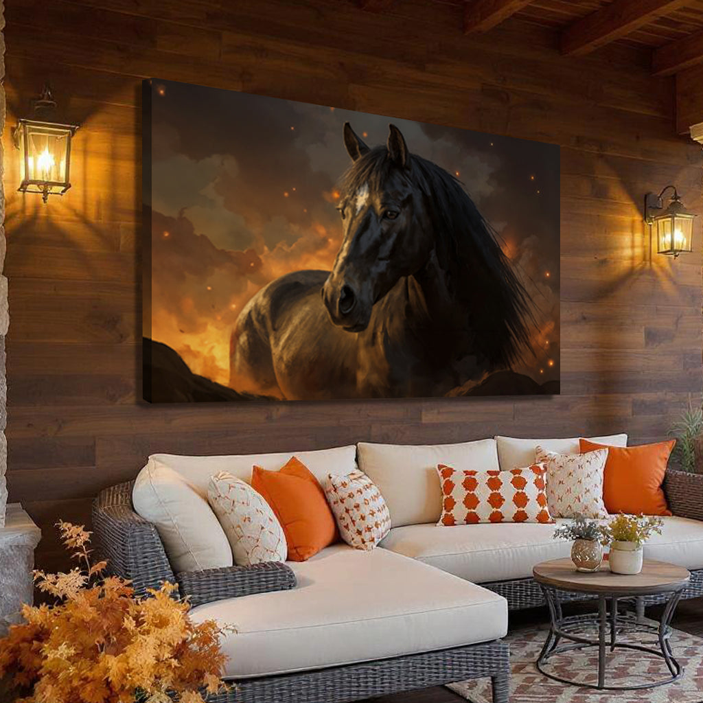 Horse Watercolor Wall Art