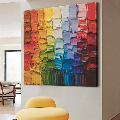 Chroma Flow Impasto Wall Art