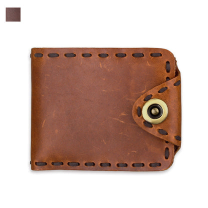 Vintage Men's Long Cowhide Wallet