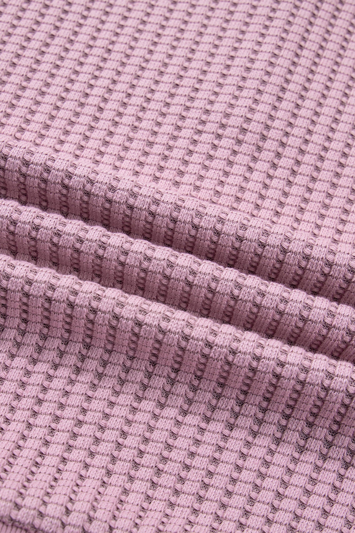 Solid Textured Snap Button Collar Baggy Top