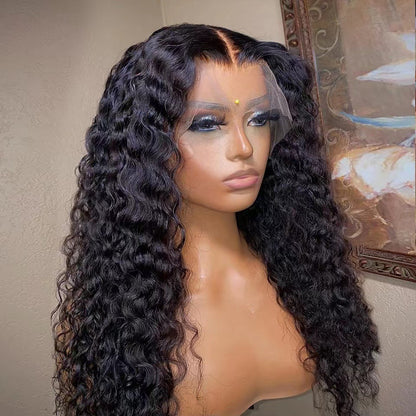 Long Curly Front Lace Chemical Fiber Wig
