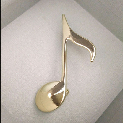 Simple Natural Musical Note Pin Brooch