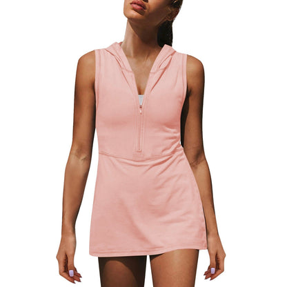 Women's Half Zipper Sports Dress