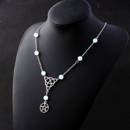 Gothic Pentagram Head Chain