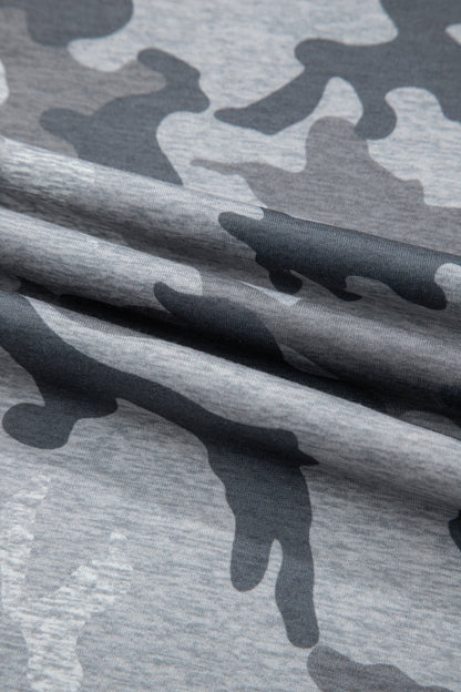 Camouflage Round Neck T-Shirt