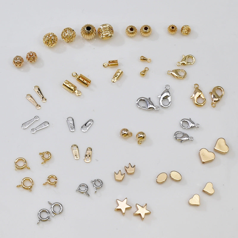 Copper Plated Gold Color Bead String