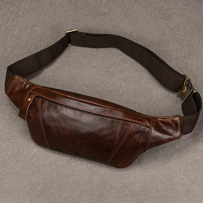 Leather Phone Messenger Bag Men's Fashion