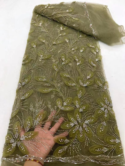 Embroidered Lace Evening Dress