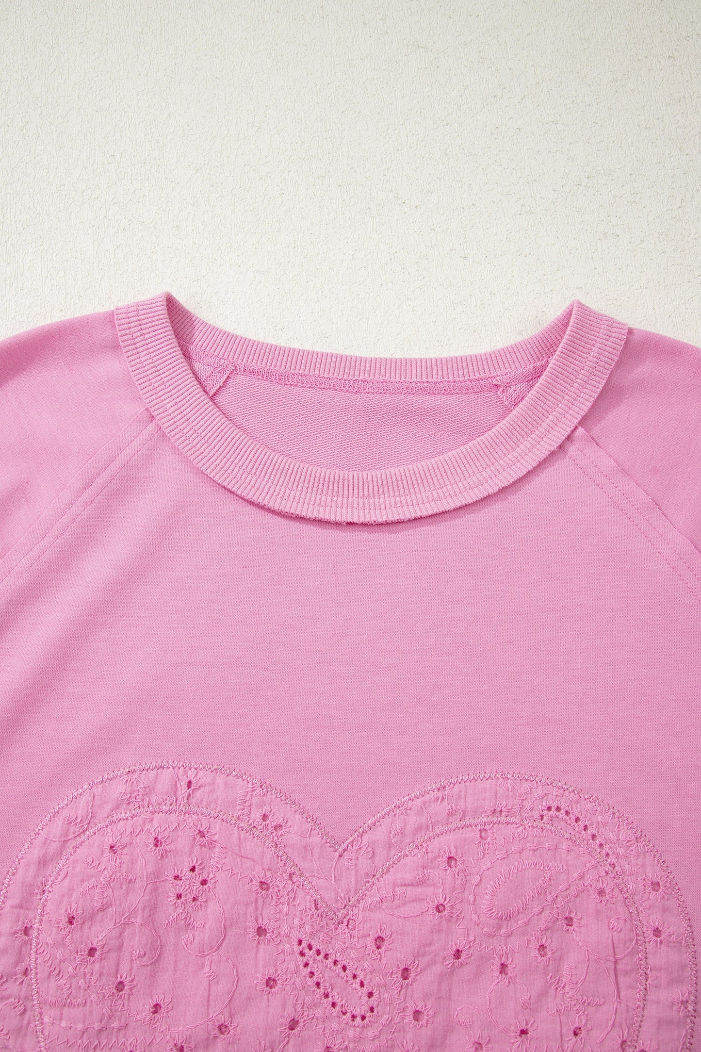 Paisley Broderie Anglaise Heart Patchwork Top