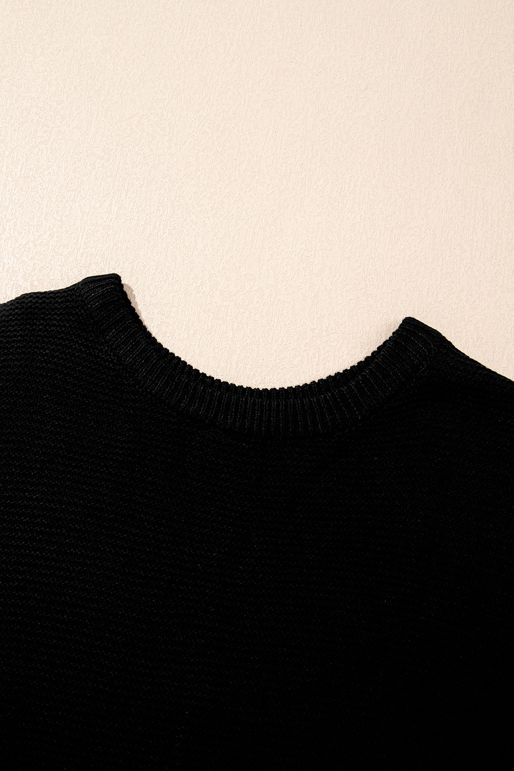 Solid Side Slit Sweater Tee
