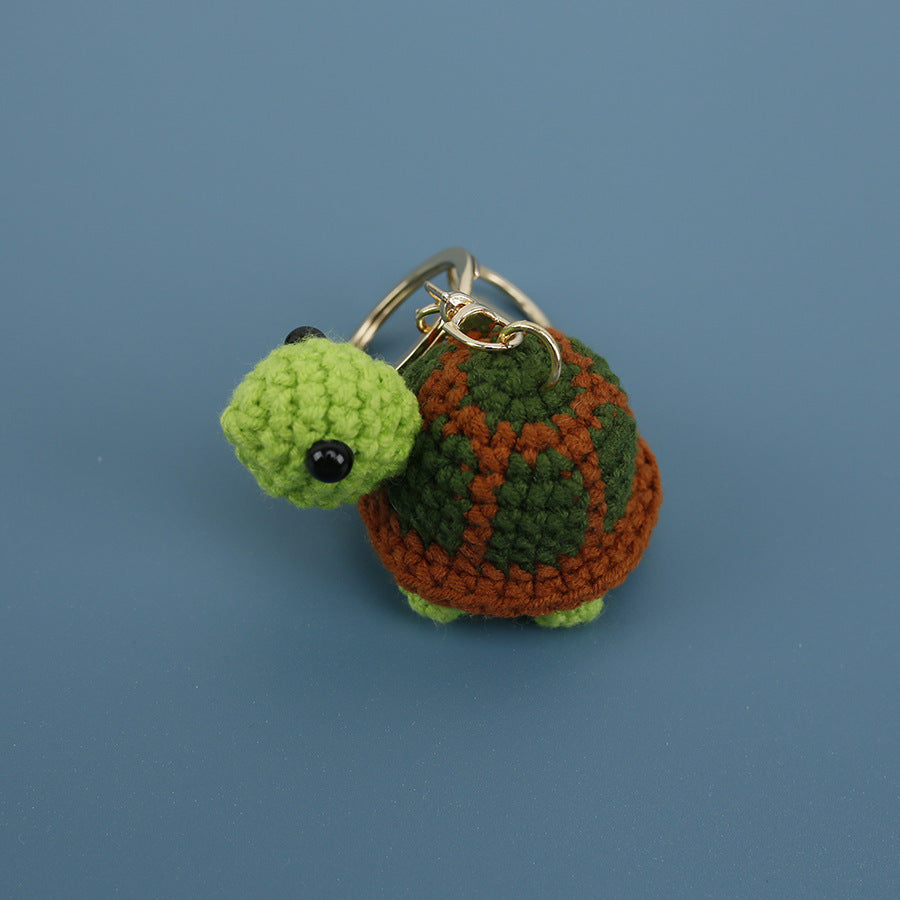 Creative Knitted Turtle Pendant Keychain