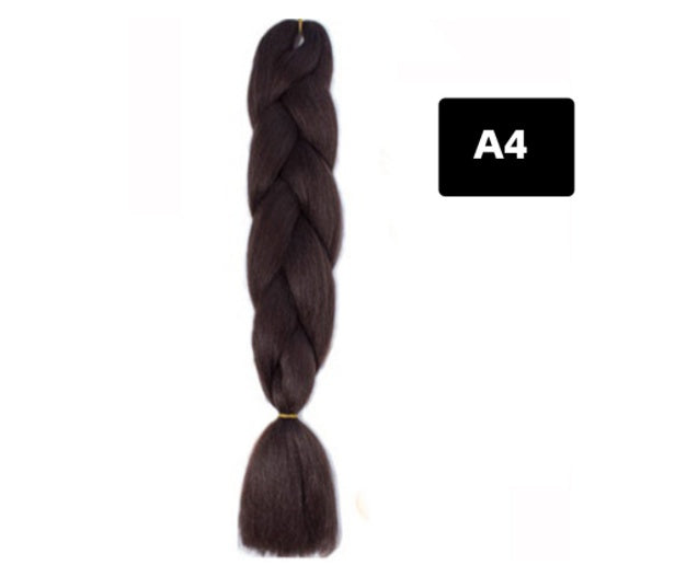 Gradient Color Big Braid African Chemical Fiber Wig