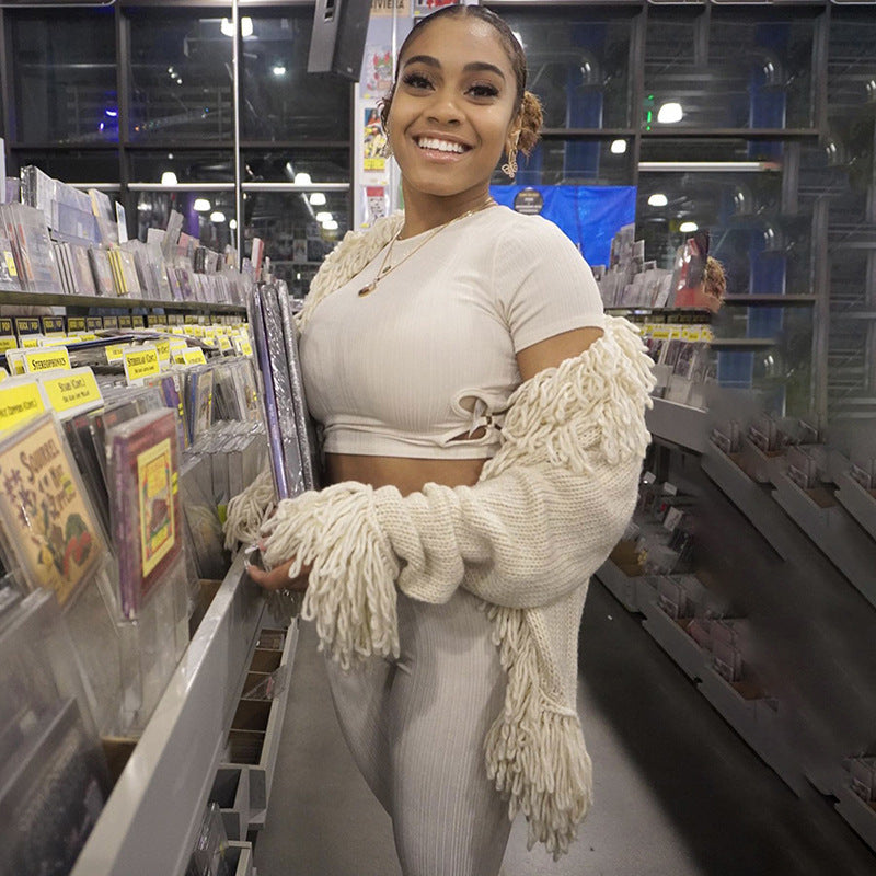 Women's Fashion Long Sleeve Sweater Coat Top