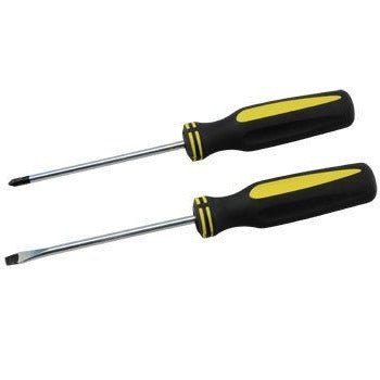 2pc Screwdriver Set -Yellow