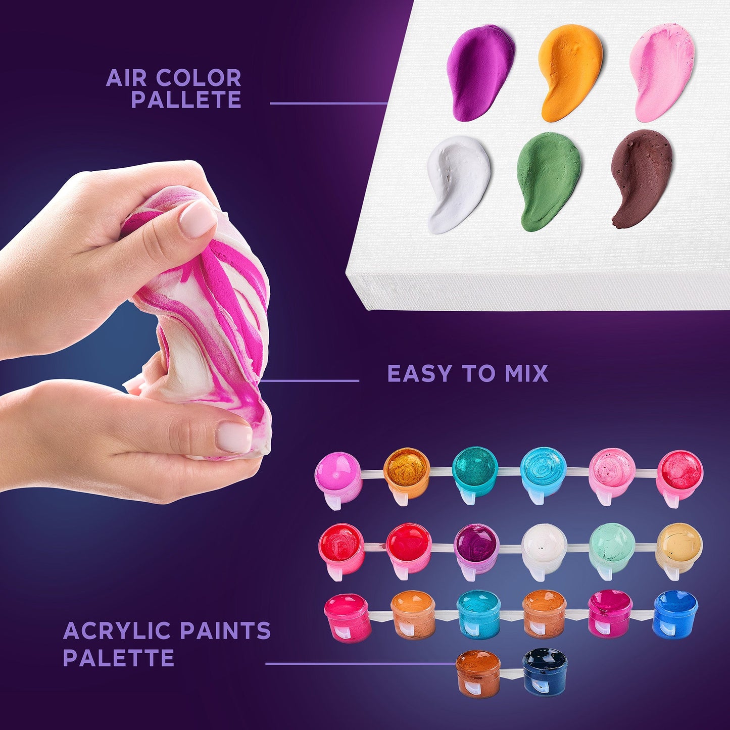 OKTO Air-Dry Clay 3D Painting Kit – Kit Hummingbirds (11.8 x 15.7 in)