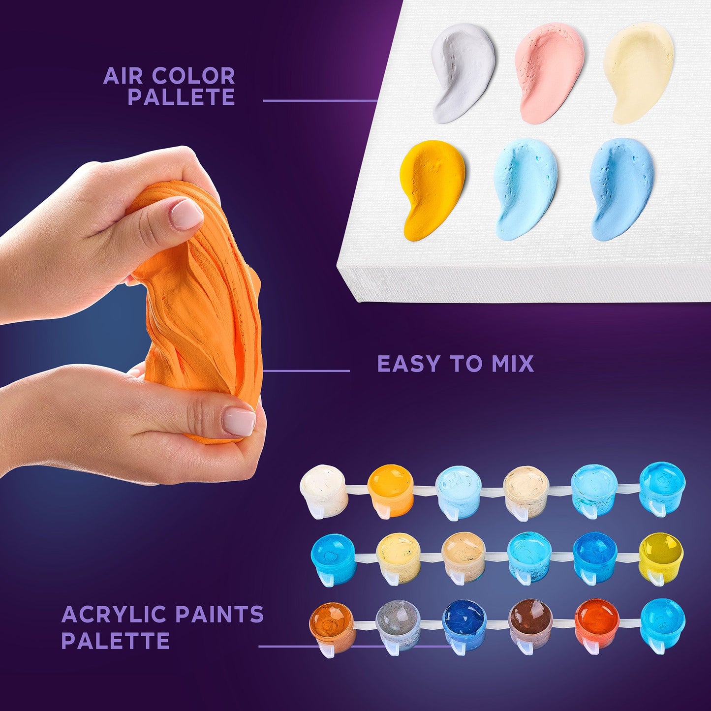 OKTO Air-Dry Clay 3D Painting Kit – Greetings From Paris (11.8 x 15.7 in)