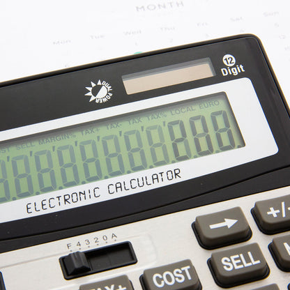 12-Digit Desktop Calculator w/ Profit Calculation &amp; Tax Functions