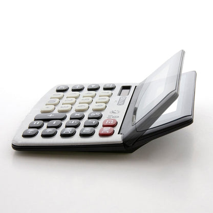 12-Digit Dual Power Desktop Calculator w/ Adjustable Display