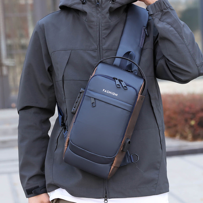 Password Lock Men's Leisure Bag