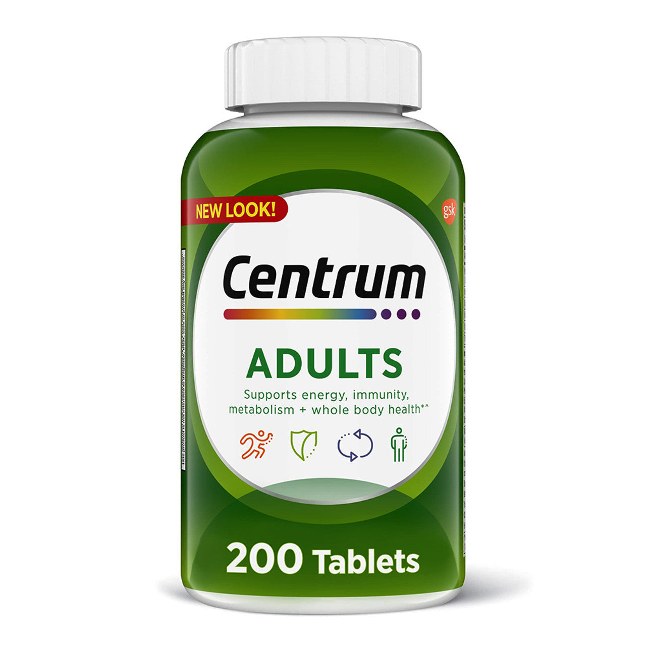 Centrum Multivitamin - Adults - 200 Tablets - 1 Pack