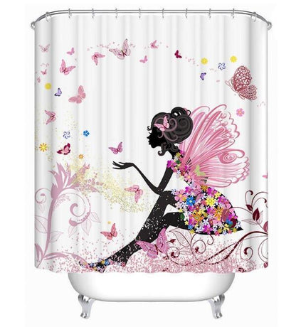 Graffiti Hip Hop African Girl Shower Curtain