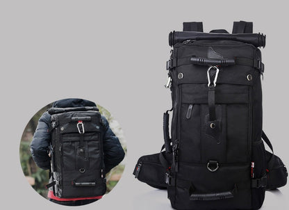 Men's Large Capacity Oxford Hiking Backpack – Multifunctional Outdoor Bag