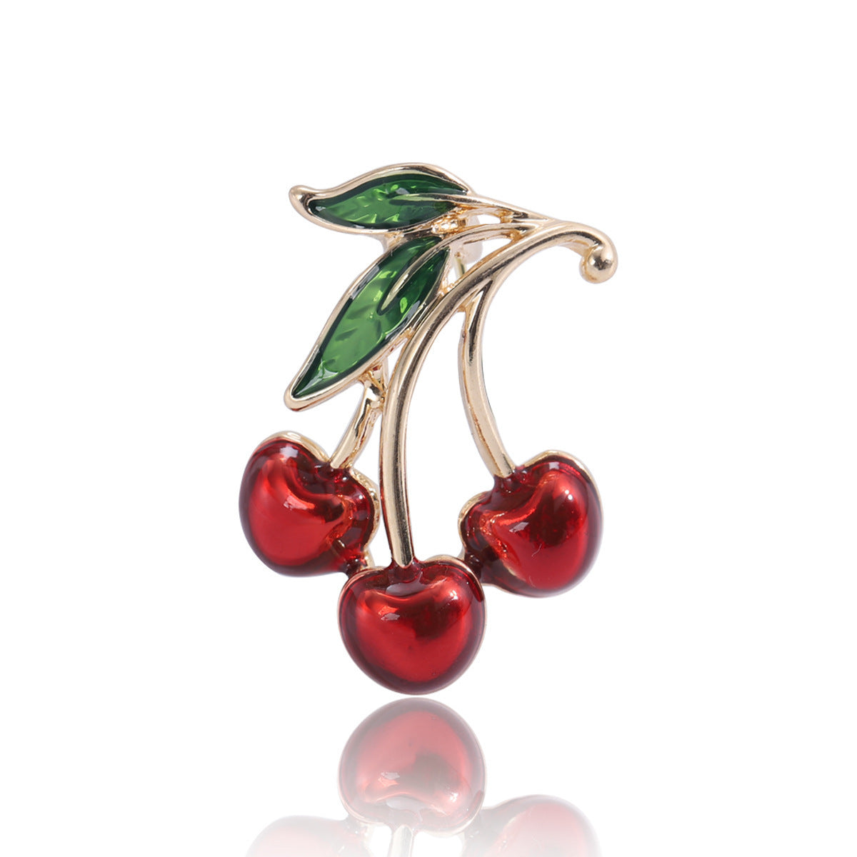Red Dripping Cherry Clothing Brooch