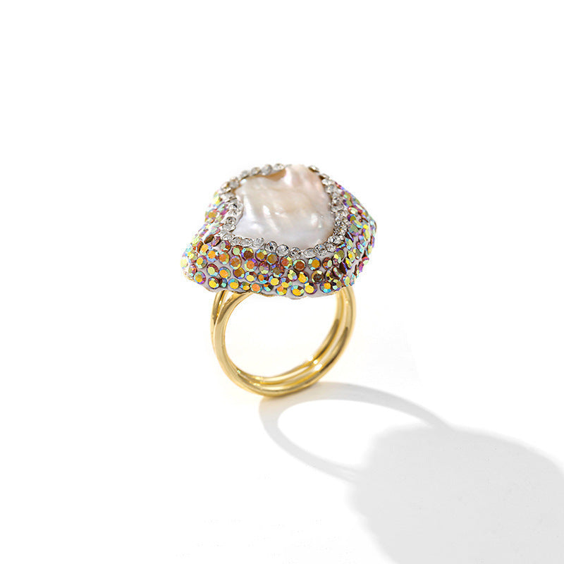 Personality Niche Design Necklace Earring Ring Set