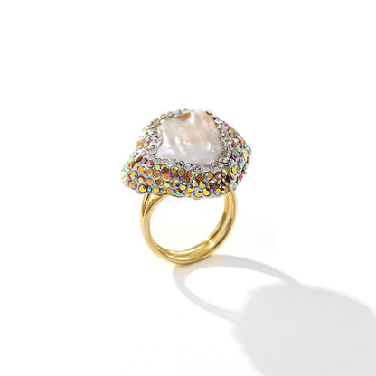 Personality Niche Design Necklace Earring Ring Set