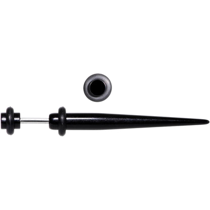 UV Black Acrylic Faux Taper Cheater Plug Set