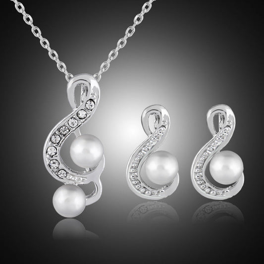 Danbi Pearl Bride Jewelry Set