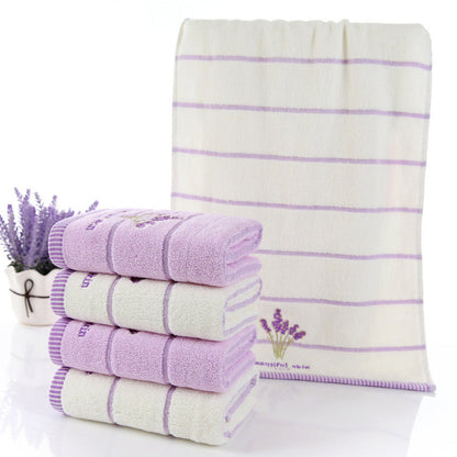 Pure Cotton 32-Strand Embroidered Face Towel