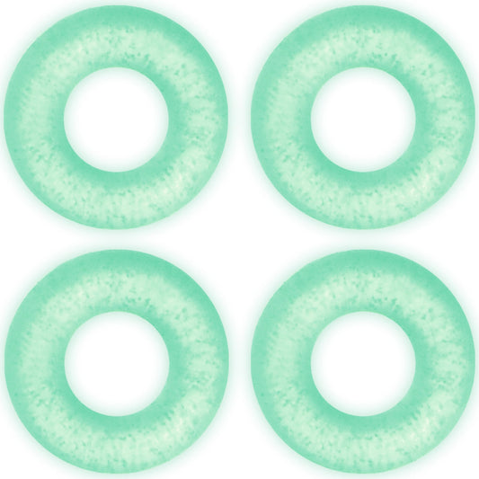 8G Glow in the Dark O-Ring 4-Pack