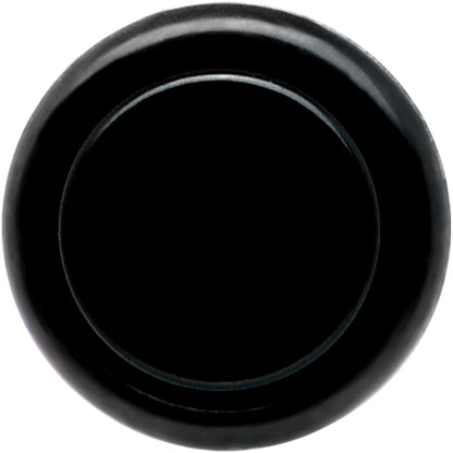 0G Black Acrylic Straight Plug Set