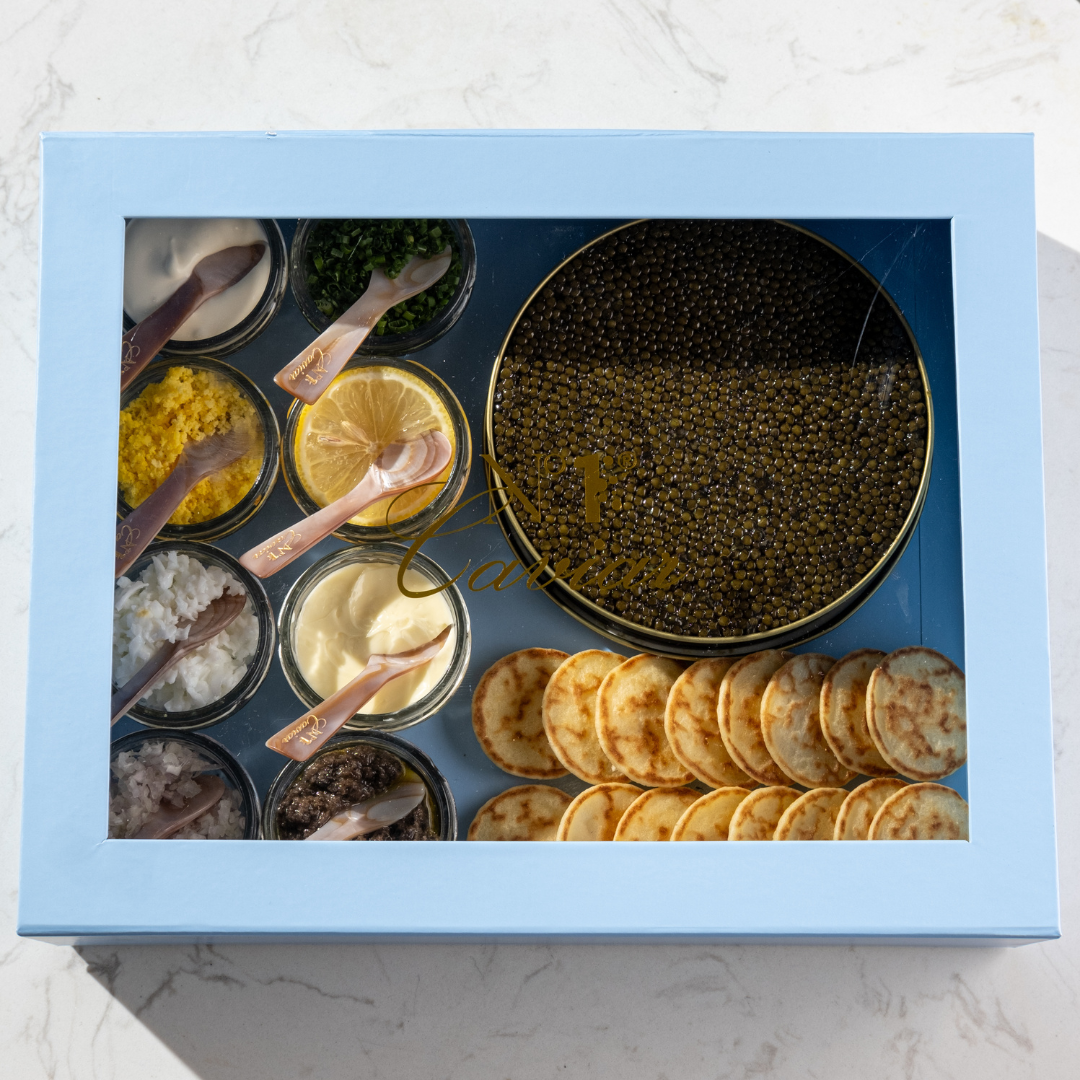 The Complete Caviar Set 125g of Kaluga Classic